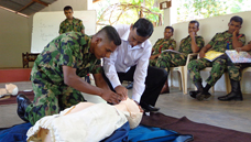 First Aid training to the military