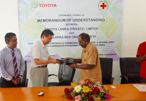 “Safer culture to the next generation” – MoU signed with Toyota & SLRCS Gampaha Branch