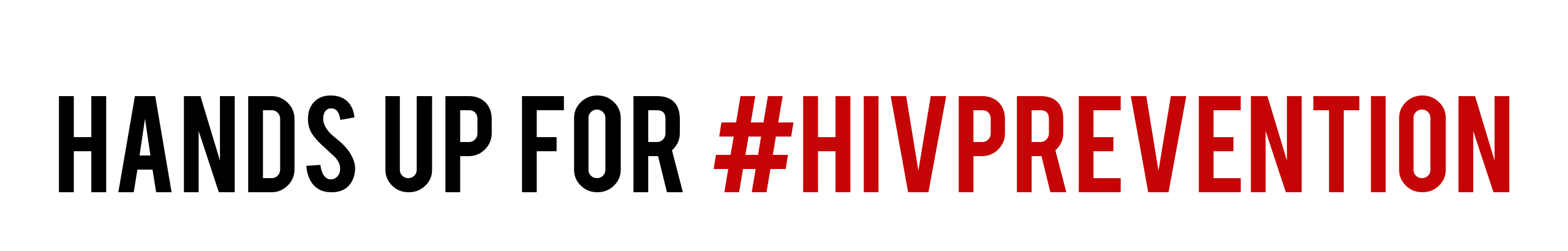 Hands up for #HIVprevention