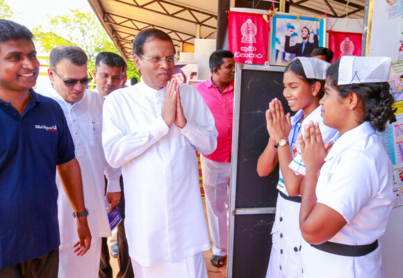 President of Sri Lanka commends First Aid service of Sri Lanka Red Cross