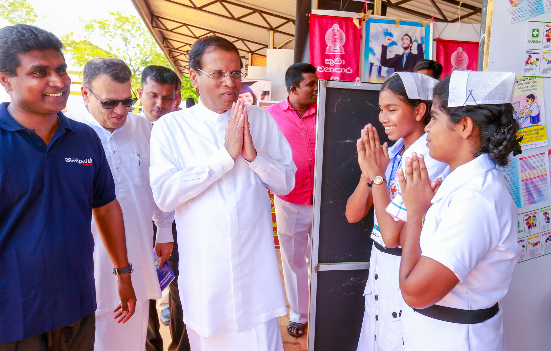 President of Sri Lanka commends First Aid service of Sri Lanka Red Cross