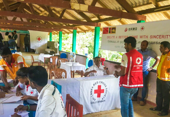 Health camps continue in rural Sri Lanka where floods devastated regions, to avert another crisis.