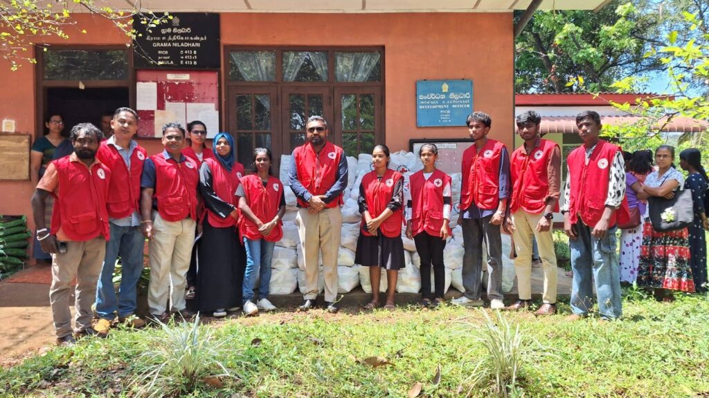 Red Cross Matale Dry Ration Packs Distributed to Support Cyclone-Affected Families in ...